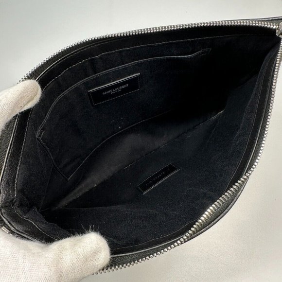 Hover to zoom SAINT LAURENT PARIS 565722 Pouch RIVE GAUCHE Bag Clutch bag - Picture 2 of 12